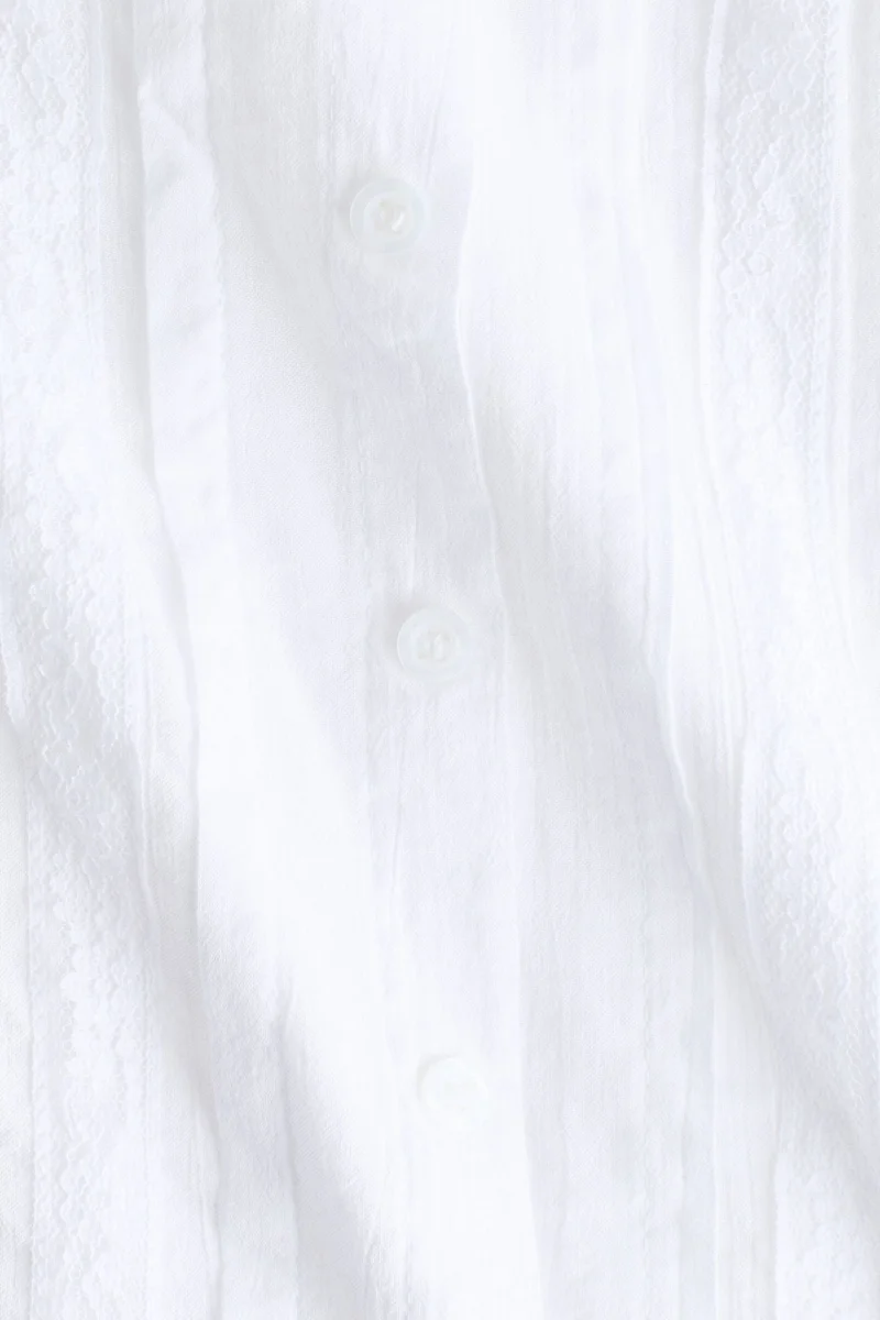 اتش اند ام بلوزة بطيات رفيعة